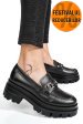Mocasini negri piele naturala 4s7780