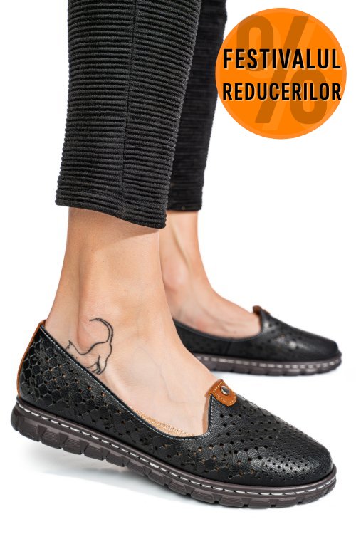 Espadrile black piele naturala jspy2602