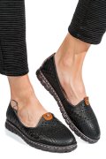 ESPADRILE BLACK PIELE NATURALA JSPY2602