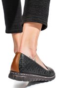 ESPADRILE BLACK PIELE NATURALA JSPY2602