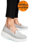 MOCASINI GRI PIELE NATURALA JSPY3872