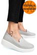 Mocasini gri piele naturala jspy3872