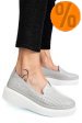 Mocasini gri piele naturala jspy3872