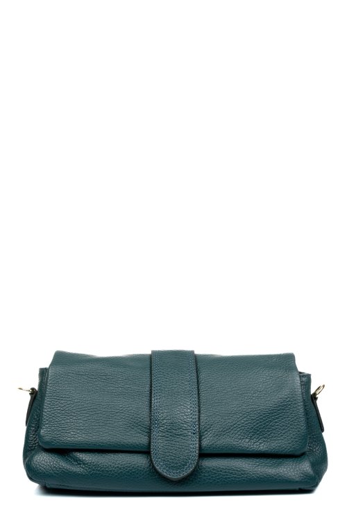 Geanta verde piele naturala 7122-02323