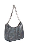 GEANTA ARGINTIE GLITTER PIELE NATURALA BS0658