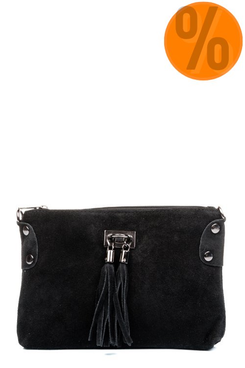 Geanta neagra piele naturala intoarsa gen2025-102