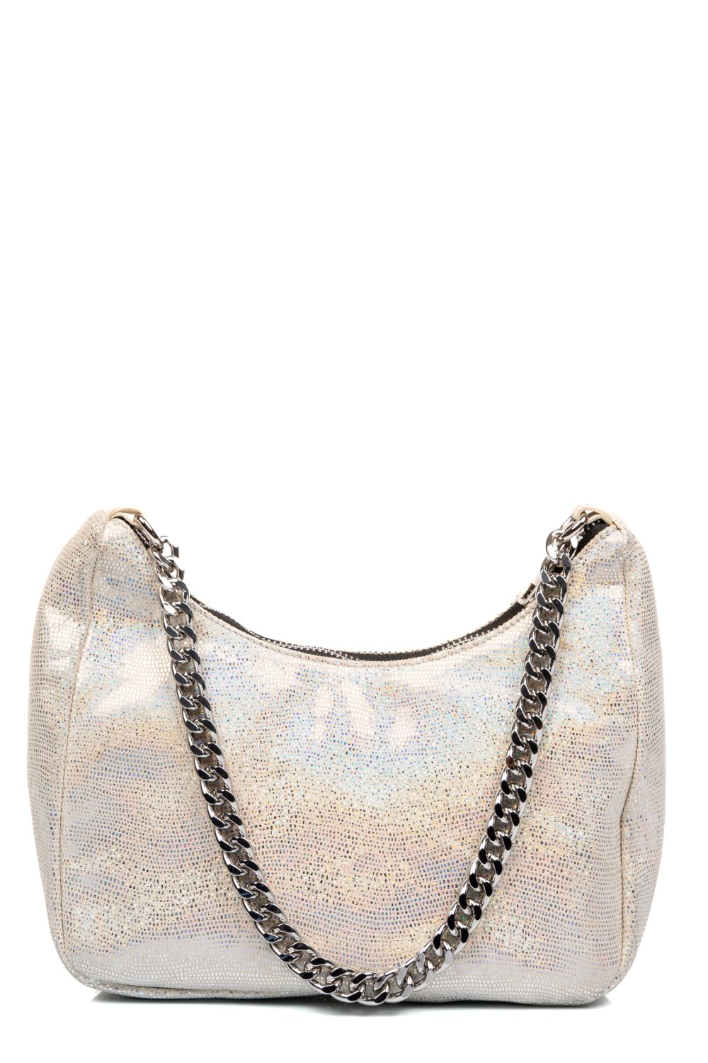 GEANTA BEJ GLITTER PIELE NATURALA BS0658