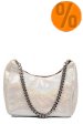 Geanta bej glitter piele naturala bs0658