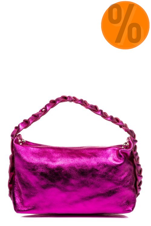 Geanta fuchsia sidef piele naturala gen2025-m