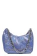 Geanta albastra glitter piele naturala bs0658