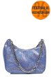 Geanta albastra glitter piele naturala bs0658