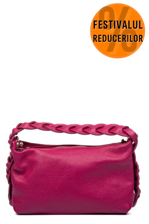 Geanta fuchsia piele naturala gen2025-m