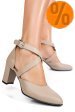 Pantofi bej piele naturala 5s77762
