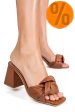 Sandale maro piele naturala es77m8657