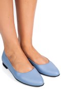 BALERINI ALBASTRI PIELE NATURALA INTOARSA 4S7750B