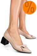 PANTOFI TAUPE PIELE NATURALA 5S77460B