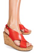 SANDALE ROSII PIELE NATURALA TS77P01C25