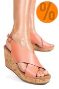 SANDALE ROZ PIELE NATURALA TS77P01C29
