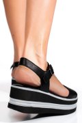 SANDALE NEGRE PIELE NATURALA 6603661