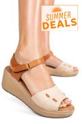 SANDALE BEJ PIELE NATURALA 1S7757