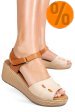 Sandale bej piele naturala 1s7757