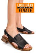 SANDALE NEGRE PIELE NATURALA 5S770320
