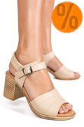 SANDALE MARO DESCHIS PIELE NATURALA 0S7735