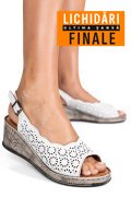 SANDALE ALBE PIELE NATURALA 6S7700AM