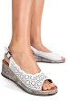 Sandale albe piele naturala 6s7700am