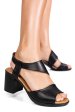 Sandale negre piele naturala 0s7775