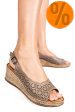 Sandale taupe piele naturala 6s7700am