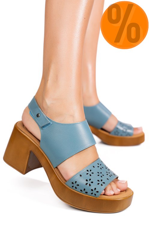 Sandale bleumarin piele naturala ps7702c425