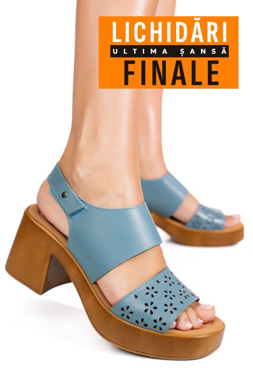 Sandale bleumarin piele naturala ps7702c425
