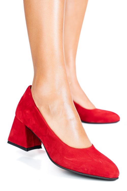Pantofi rosu picaso piele naturala 5s77010