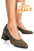 PANTOFI KHAKI PIELE NATURALA INTOARSA 5S77006