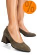 Pantofi khaki piele naturala intoarsa 5s77006