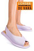 SANDALE MOV PIELE NATURALA TSP6028