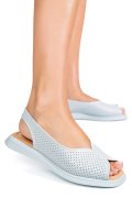 SANDALE ALBASTRE PIELE NATURALA TSP6028