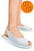 SANDALE ALBASTRE PIELE NATURALA TSP6028