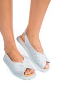 SANDALE ALBASTRE PIELE NATURALA TSP6028