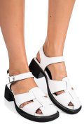 SANDALE ALBE PIELE NATURALA JSPY5760