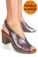 Sandale pewter piele naturala apcrt2025