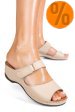 Papuci bej piele naturala 1pc312