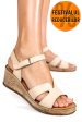 Sandale bej piele naturala 6s7703am