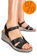 Sandale negre piele naturala 6s7703am