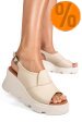 Sandale bej piele naturala ys7711