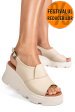 Sandale bej piele naturala ys7711