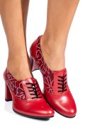 PANTOFI ROSII PIELE NATURALA 5S77771
