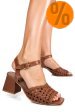 Sandale maro piele naturala es77m8644