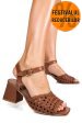 Sandale maro piele naturala es77m8644